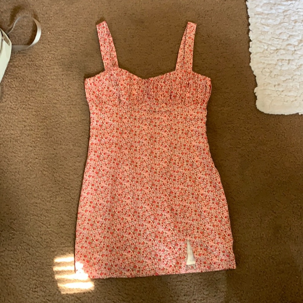 Pink and white cute Princess Polly mini dress